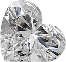 0.51 Carat D VVS1 Heart Natural Diamond