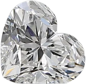 0.51 Carat D VVS2 Heart Natural Diamond