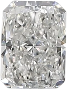 0.51 Carat F VVS1 Radiant Natural Diamond