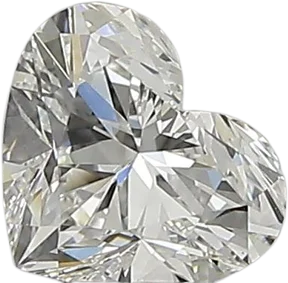 0.52 Carat H VVS1 Heart Natural Diamond