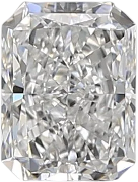 0.53 Carat E VVS1 Radiant Natural Diamond