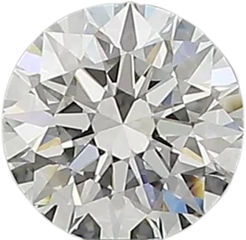 0.53 Carat F VVS2 Round Natural Diamond