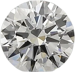 0.56 Carat F SI1 Round Natural Diamond