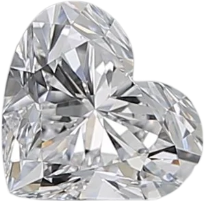 0.6 Carat D VVS2 Heart Natural Diamond