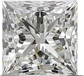 0.61 Carat J VVS1 Princess Natural Diamond