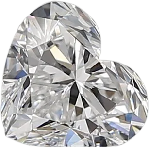 0.63 Carat D VVS2 Heart Natural Diamond