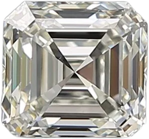 0.71 Carat J VVS1 Asscher Natural Diamond