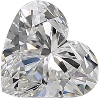 0.72 Carat F VVS2 Heart Natural Diamond