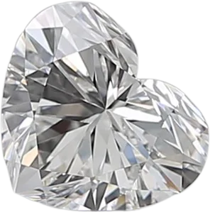 0.73 Carat F VVS2 Heart Natural Diamond