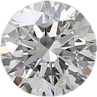 0.81 Carat F SI1 Round Natural Diamond