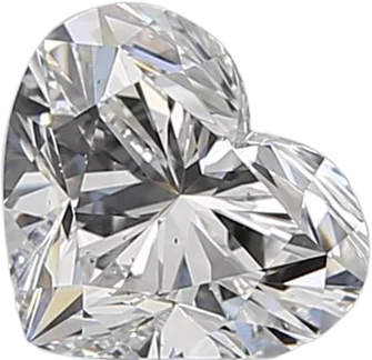 0.9 Carat D SI1 Heart Natural Diamond