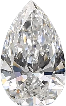 0.9 Carat D VS1 Pear Natural Diamond