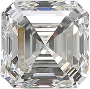 0.91 Carat I VVS1 Asscher Natural Diamond