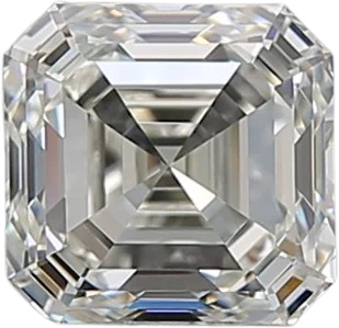 0.91 Carat J VVS1 Asscher Natural Diamond