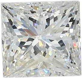 0.95 Carat H SI2 Princess Natural Diamond