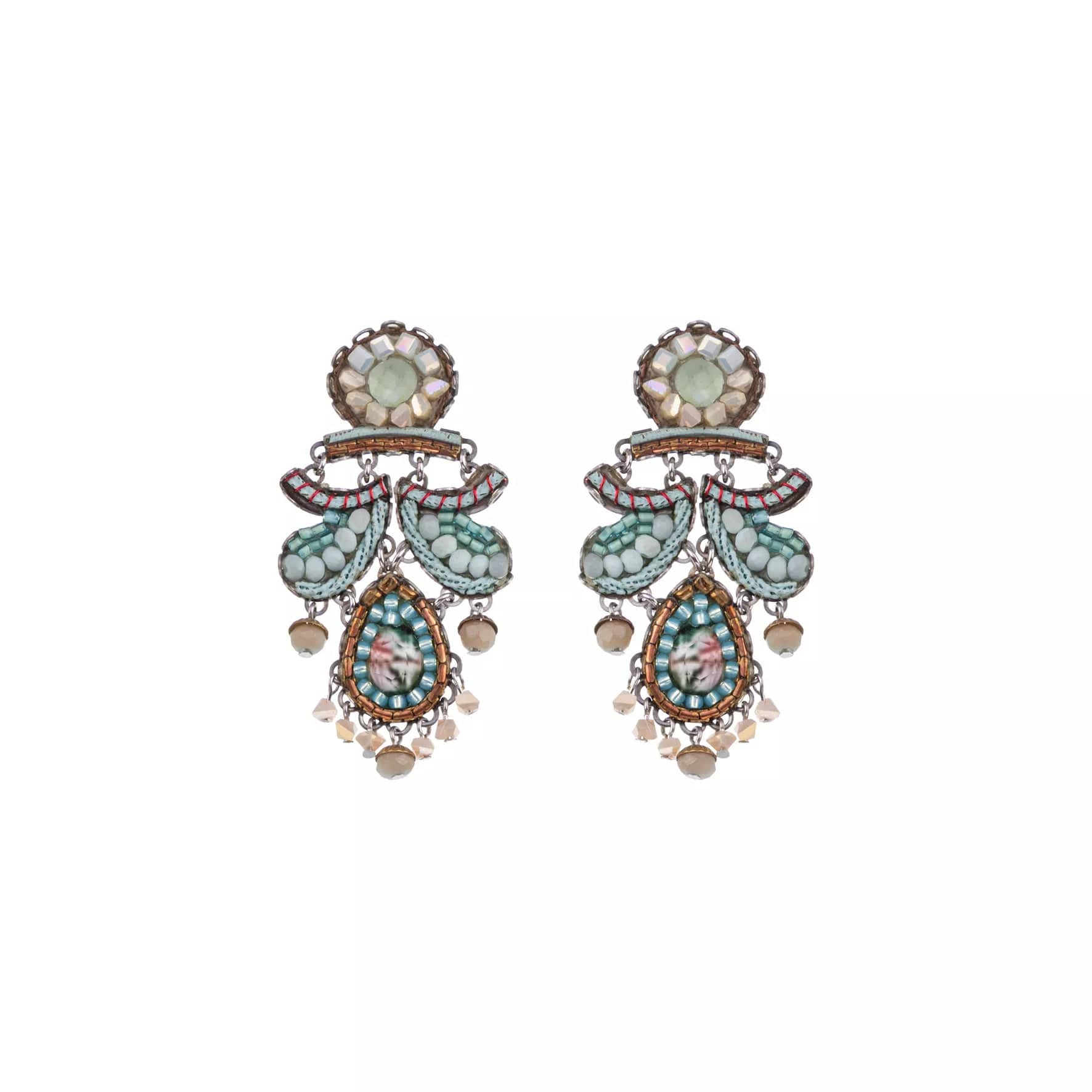 Mint Flavor Chandelier Earrings