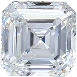 1 Carat E VVS1 Asscher Natural Diamond