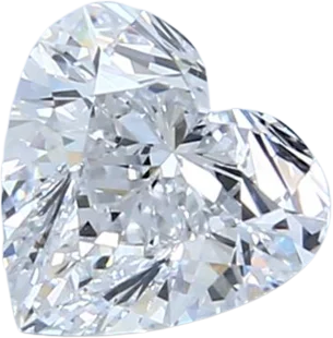 1 Carat D VVS2 Heart Natural Diamond