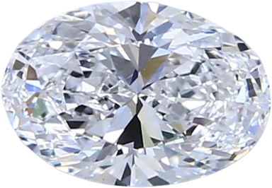 1 Carat D IF Oval Natural Diamond