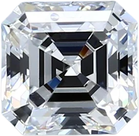 1.01 Carat D VVS2 Asscher Natural Diamond