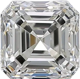 1.01 Carat I VS2 Asscher Natural Diamond