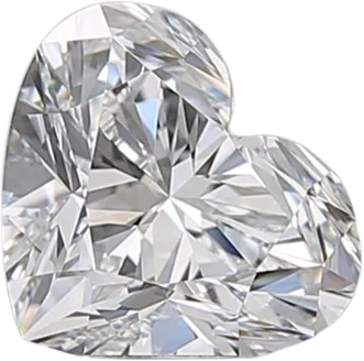 1.01 Carat D VVS2 Heart Natural Diamond