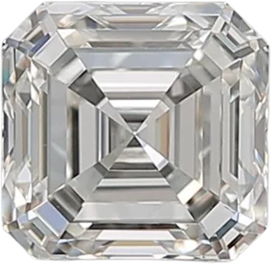 1.02 Carat J VVS2 Asscher Natural Diamond