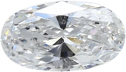 1.02 Carat F SI2 Oval Natural Diamond