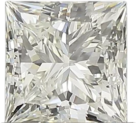 1.02 Carat J VVS1 Princess Natural Diamond