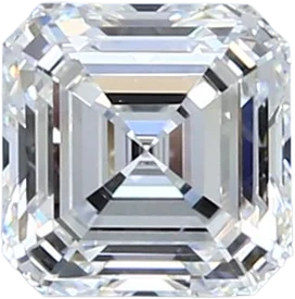 1.07 Carat F VVS2 Asscher Natural Diamond