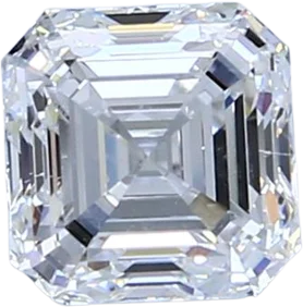 1.15 Carat D VS2 Asscher Natural Diamond