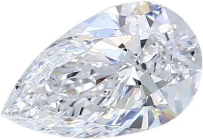 1.31 Carat D IF Pear Natural Diamond