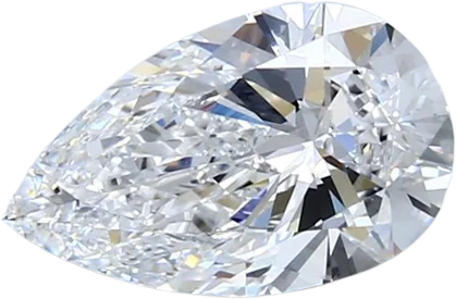 1.5 Carat D IF Pear Natural Diamond