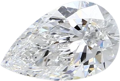 1.51 Carat F VVS2 Pear Natural Diamond