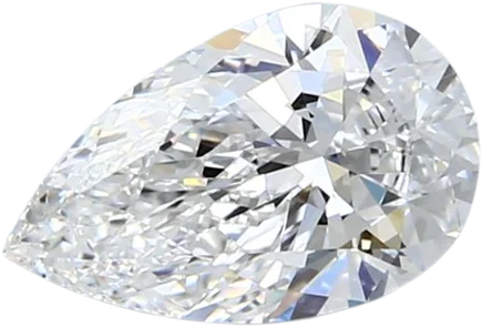 1.52 Carat E VS1 Pear Natural Diamond