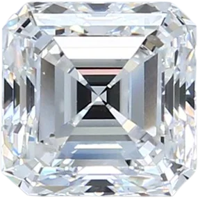 1.58 Carat E VS1 Asscher Natural Diamond