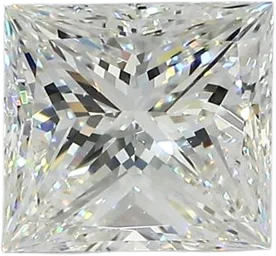 1.64 Carat I SI1 Princess Natural Diamond