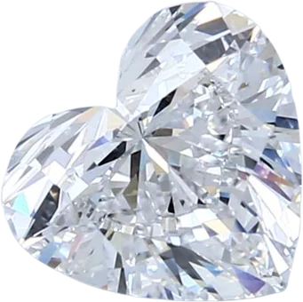 1.7 Carat D VVS2 Heart Natural Diamond