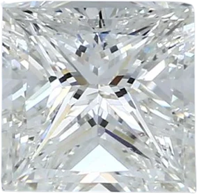 2 Carat H VS2 Princess Natural Diamond