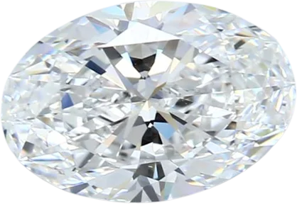 2.01 Carat D VVS2 Oval Natural Diamond