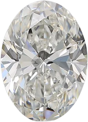 2.01 Carat H SI1 Oval Natural Diamond