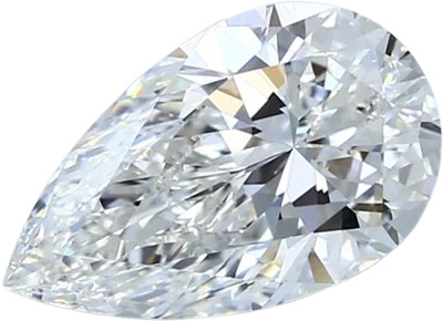 2.01 Carat F VS2 Pear Natural Diamond