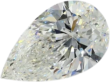 2.01 Carat J SI2 Pear Natural Diamond