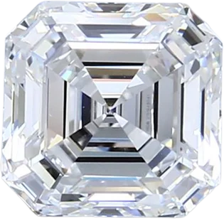 2.03 Carat D VS2 Asscher Natural Diamond