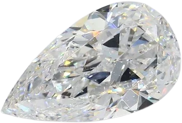 3.4 Carat E SI2 Pear Natural Diamond