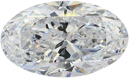 3.5 Carat D SI1 Oval Natural Diamond