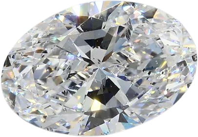 3.91 Carat D SI2 Oval Natural Diamond