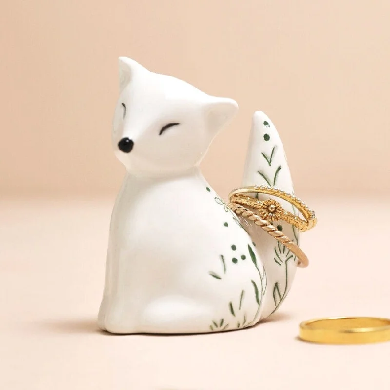 Ceramic Fox Ring Holder