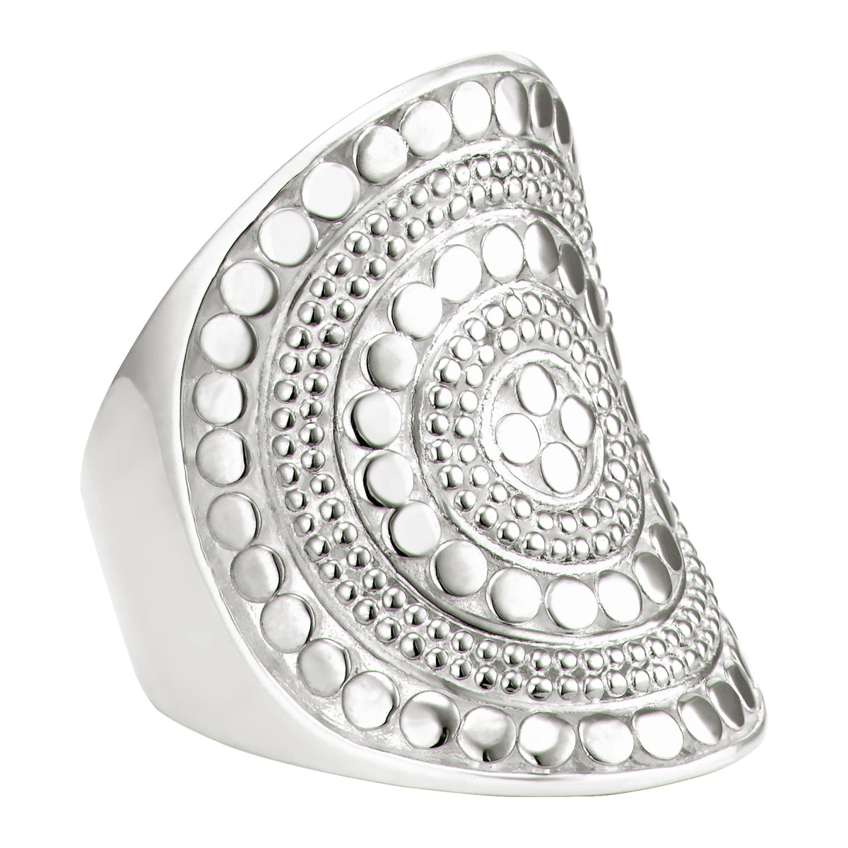 Anna Beck Beaded Saddle Ring - Silver