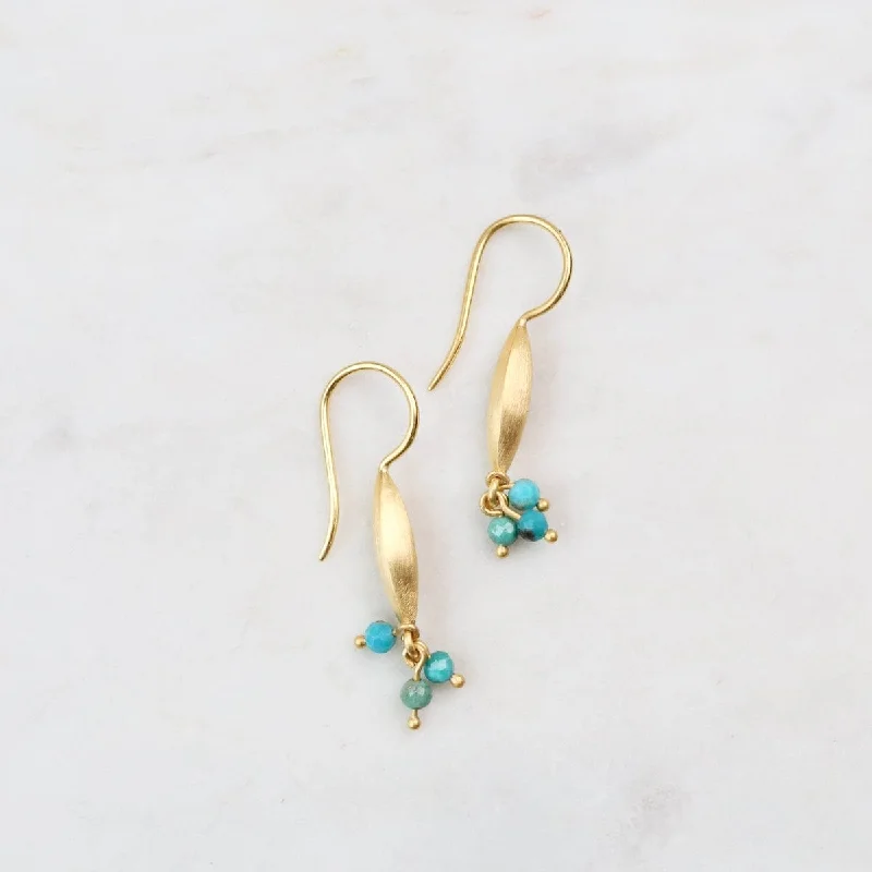 Bliss Shaded Turquoise Earrings